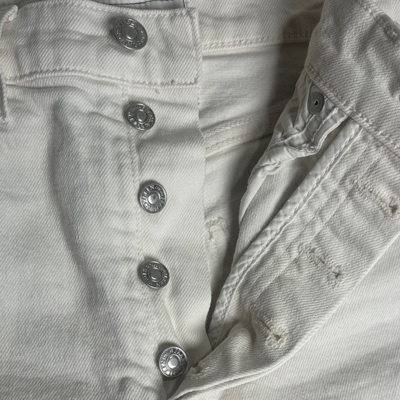 Frank & Eileen Monaghan Mom Jeans High Rise Straight Leg Crop Raw Hem - Picture 11 of 11